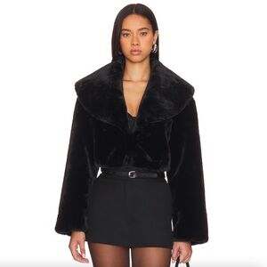 LAMARQUE DANIKA Cropped Jacket Faux Fur